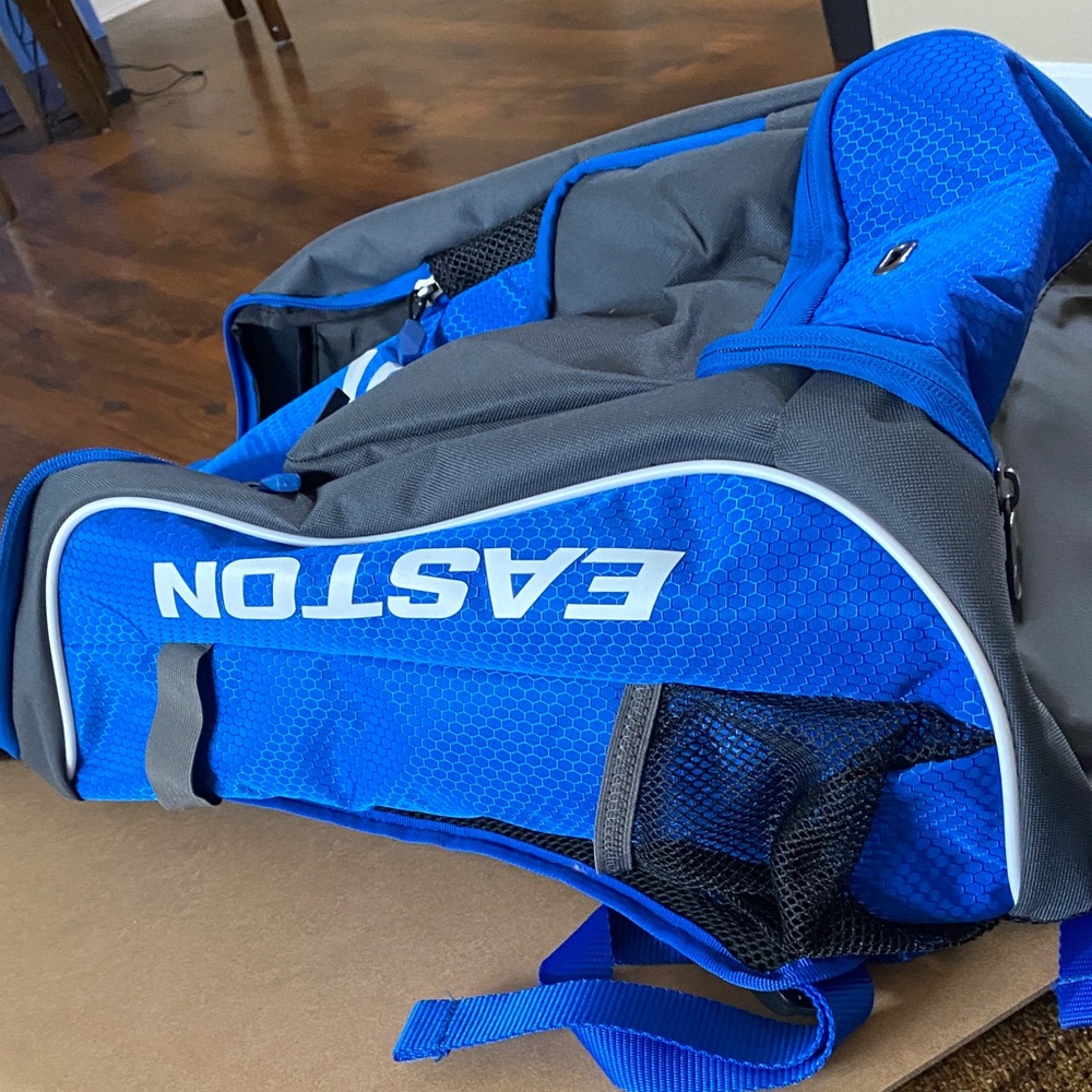 Easton Blue and Gray Youth Backpack